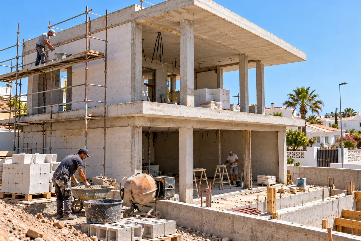 New villa under construction